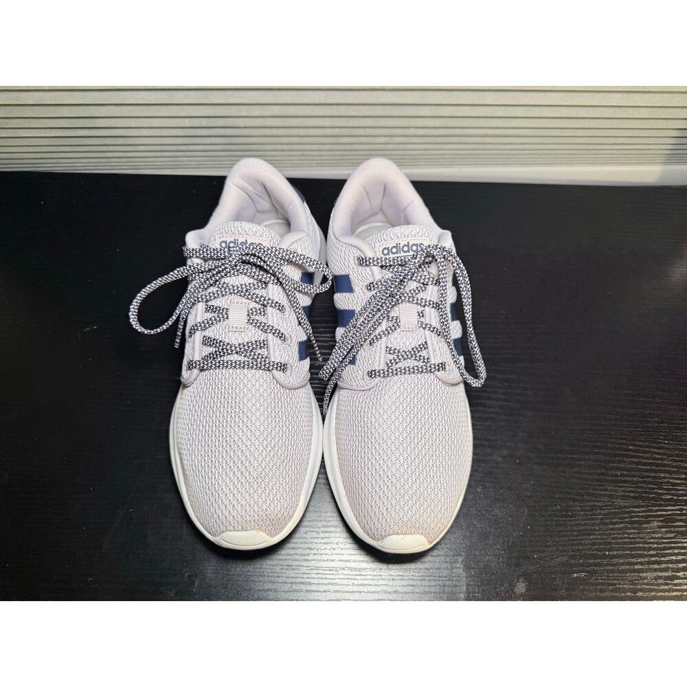 Adidas Cloudfoam Running Shoes Womens 7.5 Gray Blue Lightweight Lace-Up Sneakers